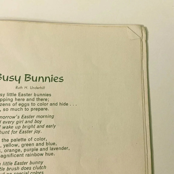 Vintage 1974 Bunny Tales Paperback Ideals Publishing Corp Book - Picture 11 of 13